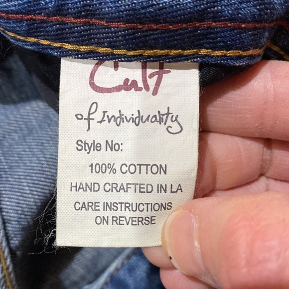 NWT Cult of Individuality Sample Hagen Relaxed Denim Jeans #C161 - Picture 5 of 10